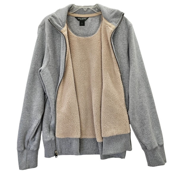 Eddie Bauer Sherpa Lined Coat Men's Size Extra Large Full Zip Mock Neck Jacket - Picture 2 of 13